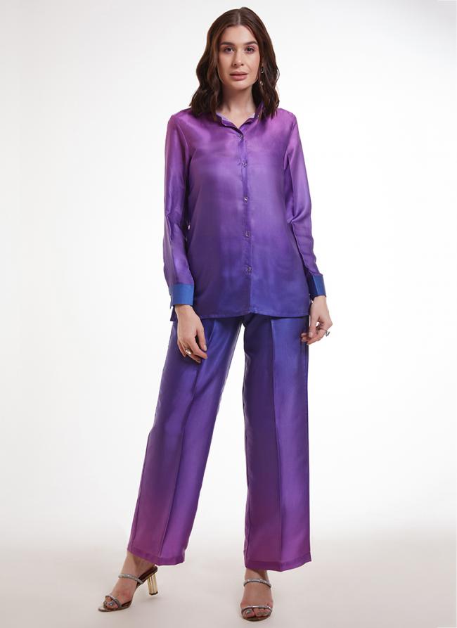 Modal Sattin Multi Colour Casual Wear Printed Readymade Cord Set